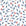 Cerulean Petal blue and coral botanical wallpaper