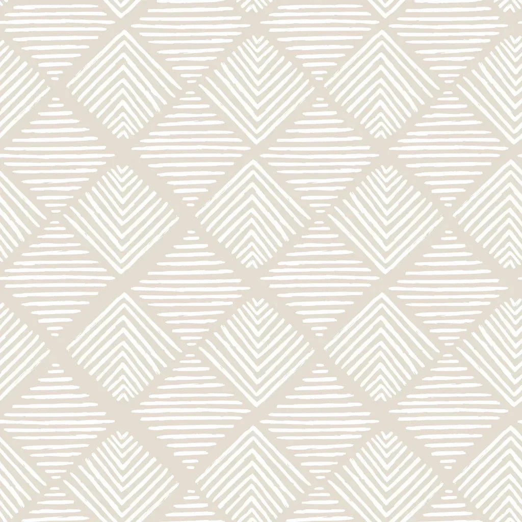 Chevron Etch hand drawn zigzag wallpaper