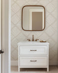 Chevron Etch - Hand-Drawn Geometric Wallpaper