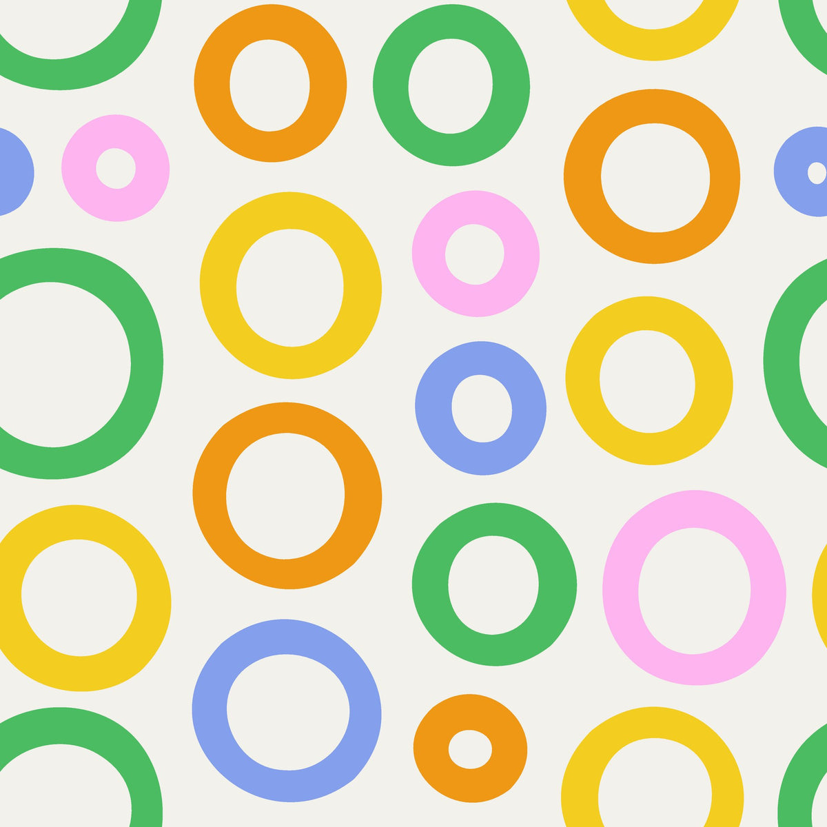 Chromatic Echoes retro colorful geometric wallpaper