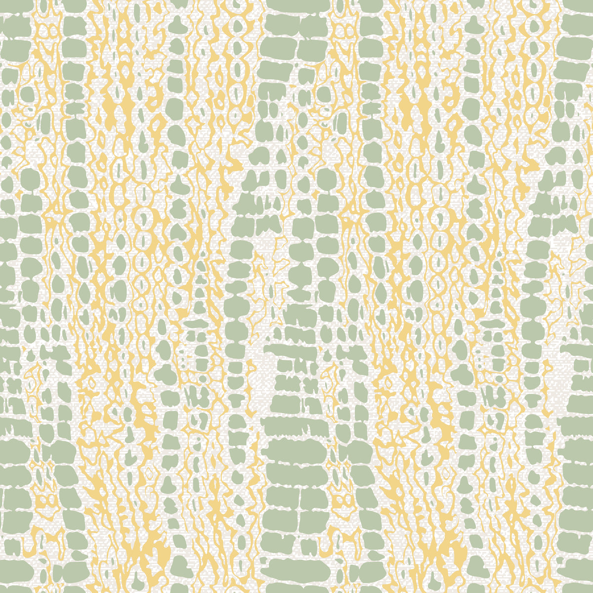 Citrus Scale green and gold abstract wallpaper