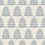 Clipped Dreams blue botanical tree wallpaper