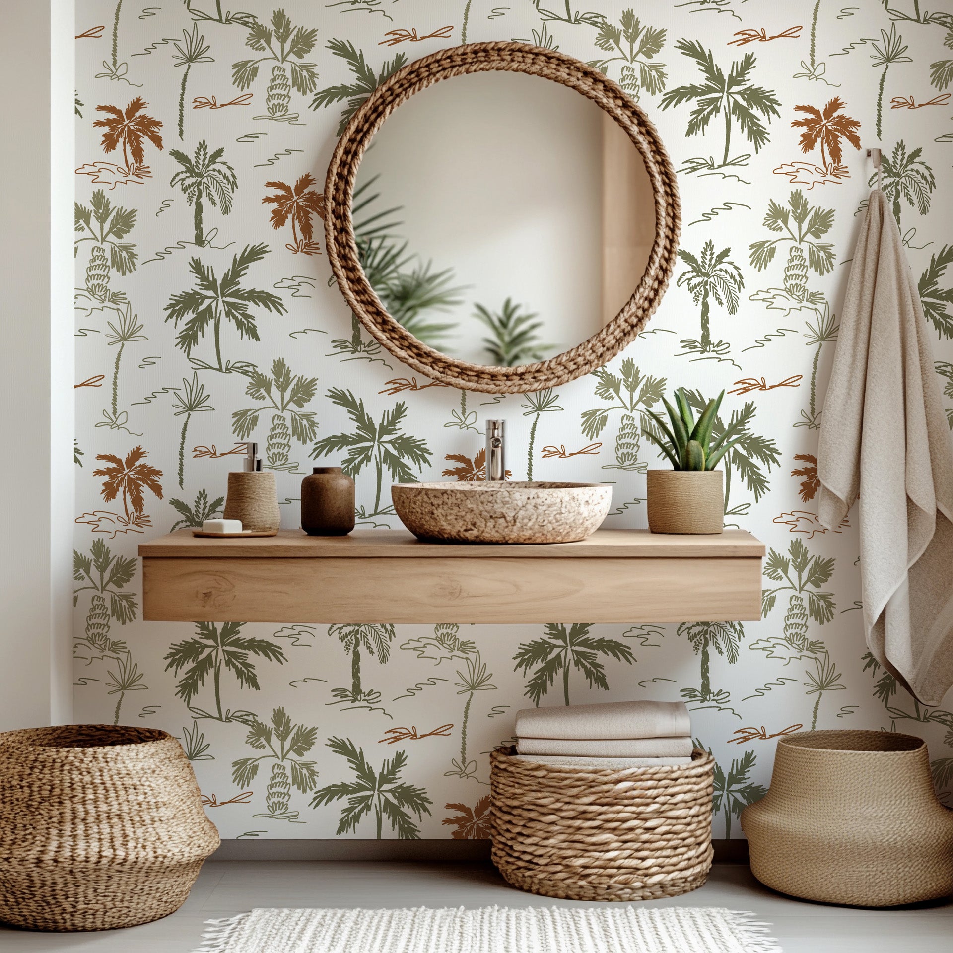 A rhythmic design is generated by the concentric arrangement of blue strokes, resembling waves