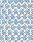 Cobalt Bloom serene blue floral wallpaper