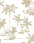 Cocoa Grove warm tropical wallpaper