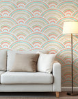 Confetti Fan - Dotted Art Deco Wallpaper