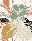 Copper Fronds metallic palm wallpaper