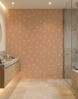 Copper Stars copper terracotta starfish creating ambiance in a serene bathroom