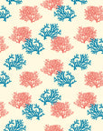 Smooth coral pink and teal reef peel and stick wallpaper - Coral Cove