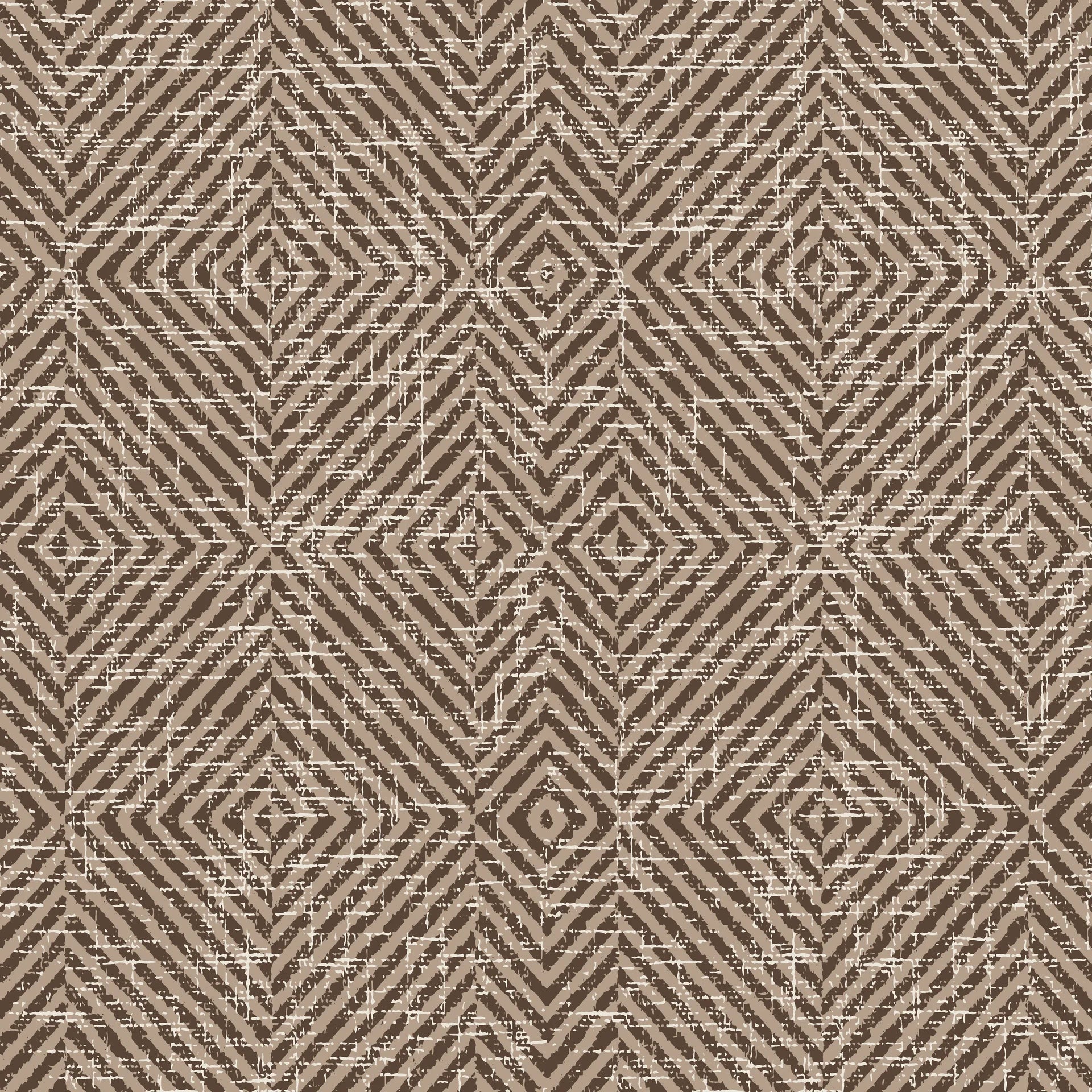 Textured neutral geometric weave peel and stick wallpaper - Dark Weave