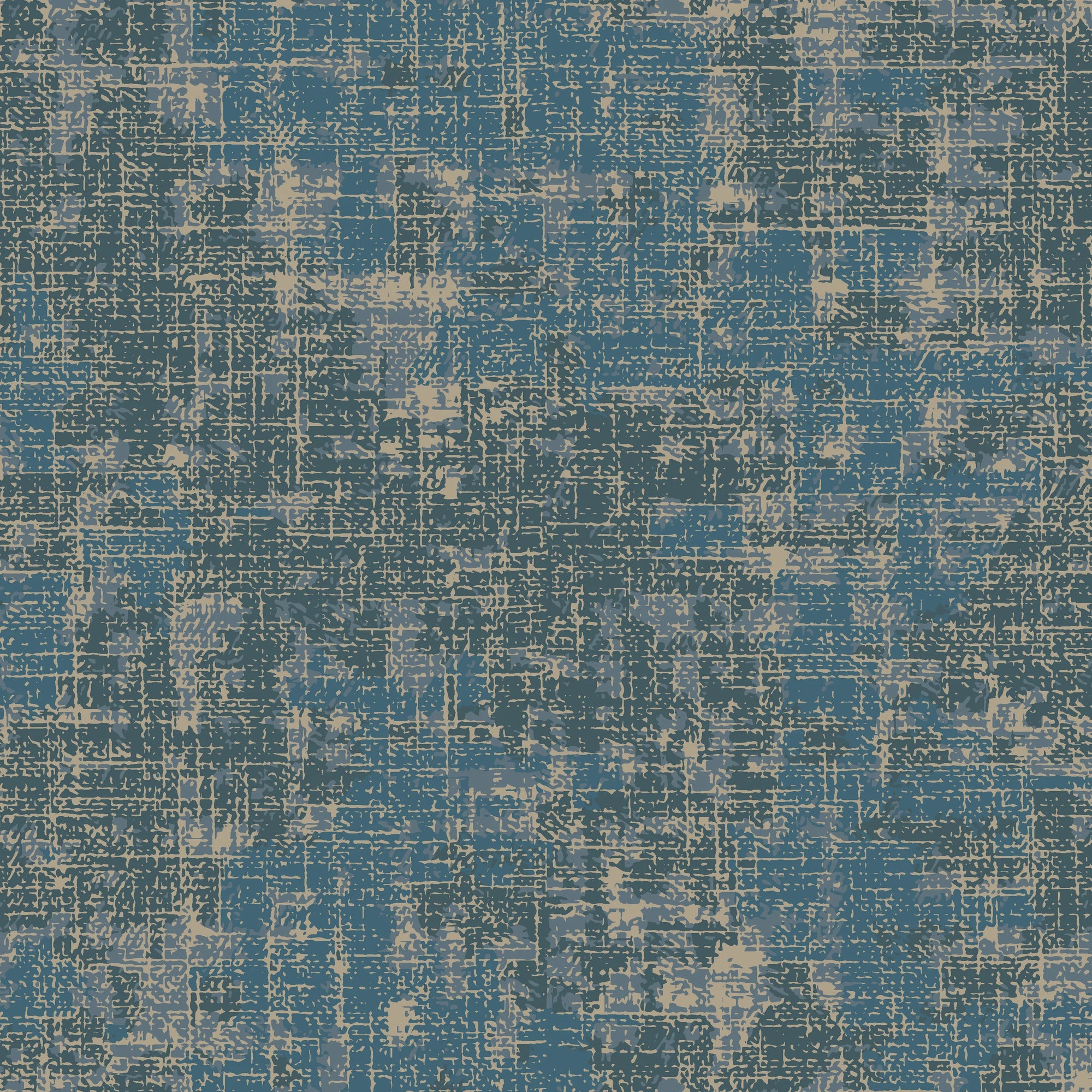 Deep Loom textured blue abstract wallpaper