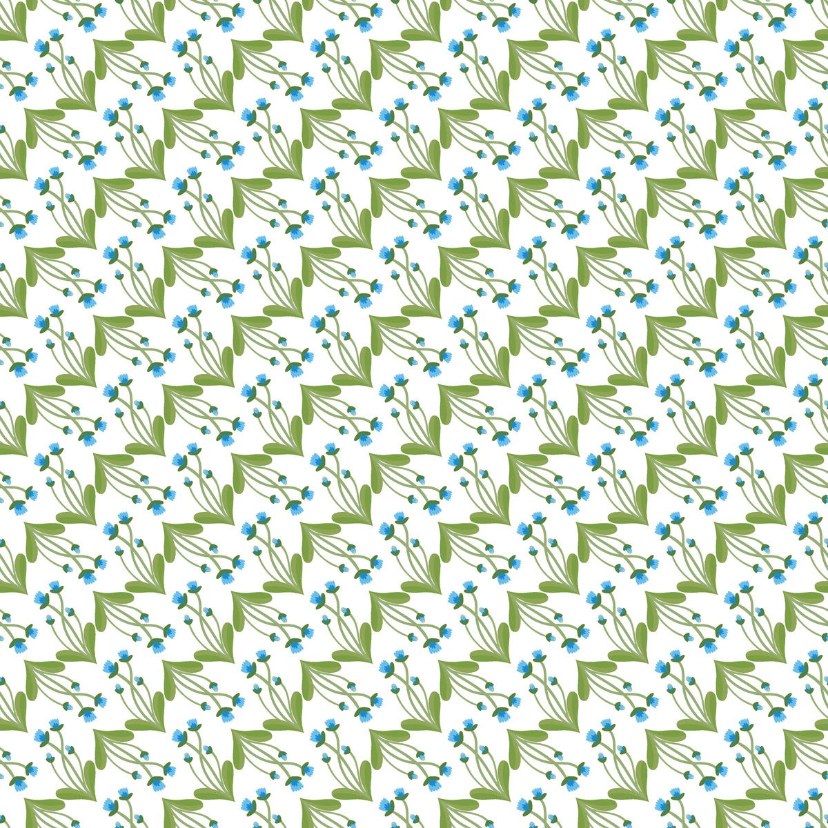 Distant Meadow ditsy floral wallpaper