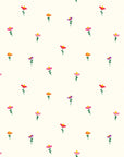 Tiny colorful wildflower ditsy floral peel and stick wallpaper - Ditsy Delight