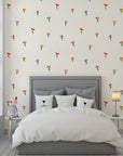 Small-scale vibrant wildflower ditsy print self-adhesive wallpaper - Ditsy Delight