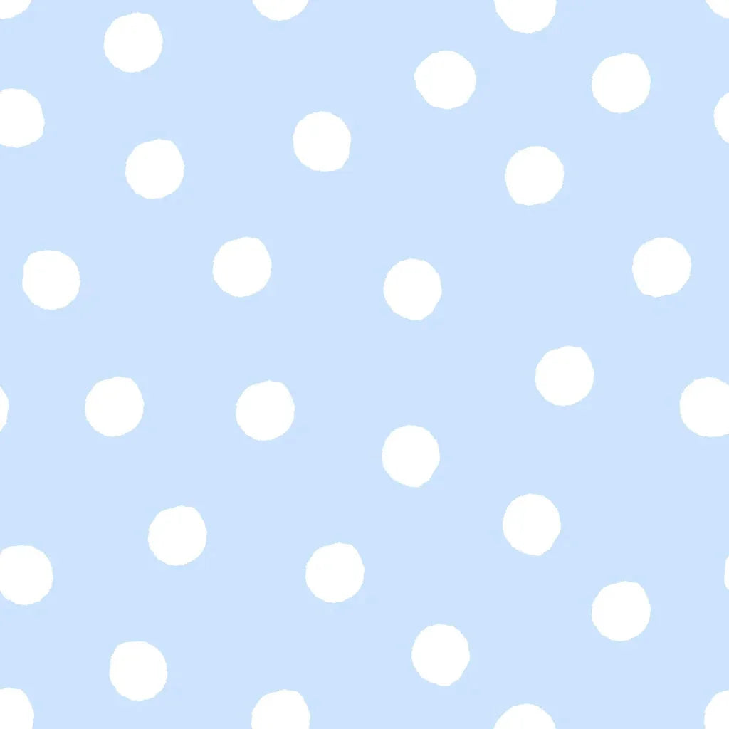 Dream Drops light blue polka dot wallpaper