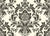 Dreamy Fern Dial black and cream damask wallpaper