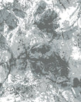 Dusk Foliage serene grey botanical wallpaper