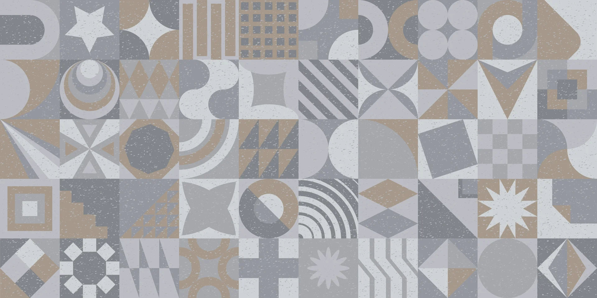 Textured grey geometric peel and stick wallpaper - Dust &amp; Form