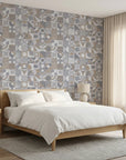 Dust & Form grey geometric mosaic adding character to a cozy bedroom
