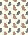 Matte grey mauve butterfly peel and stick wallpaper - Dust & Wing