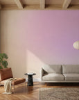 Dusted Sky soft pink lavender ombré adding character to a cozy bedroom