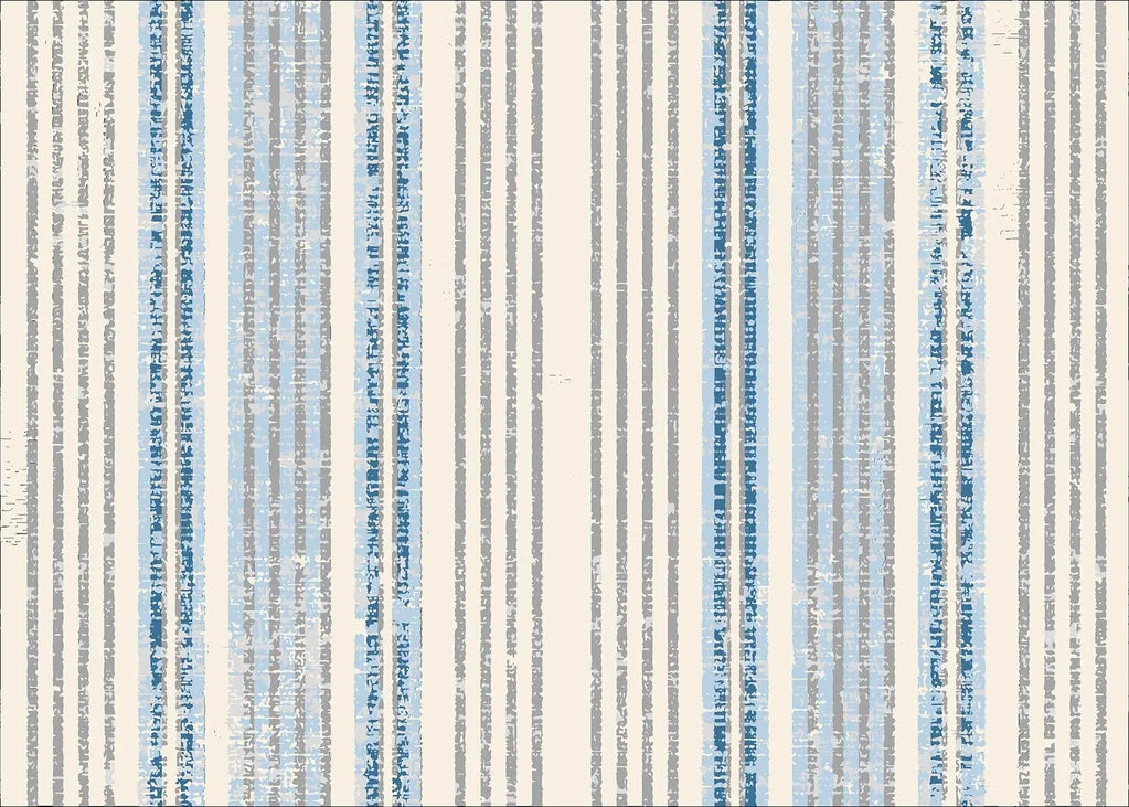 Textured blue grey distressed vertical stripe peel and stick wallpaper - Ecliptic Flow