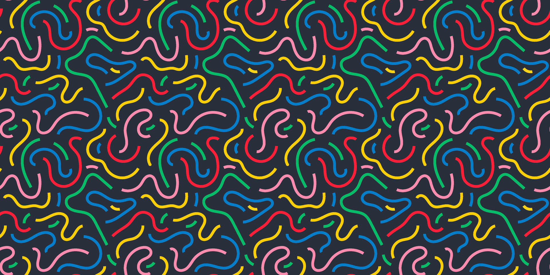 High-voltage wall covering displaying an intricate maze