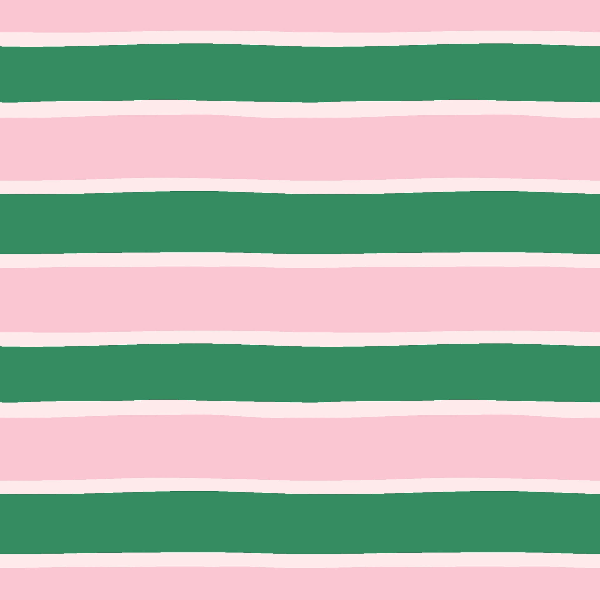 Self-adhesive wallpaper featuring pink and green horizontal stripes, known as Ember Blush