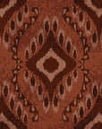 Ember Wings rust brown tribal ikat geometric wallpaper