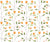 Ember & Leaf orange floral peel and stick wallpaper