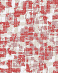 Textured red and beige abstract peel and stick wallpaper - Ember & Linen