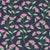 Smooth pink and green floral peel and stick wallpaper - Evening Garden