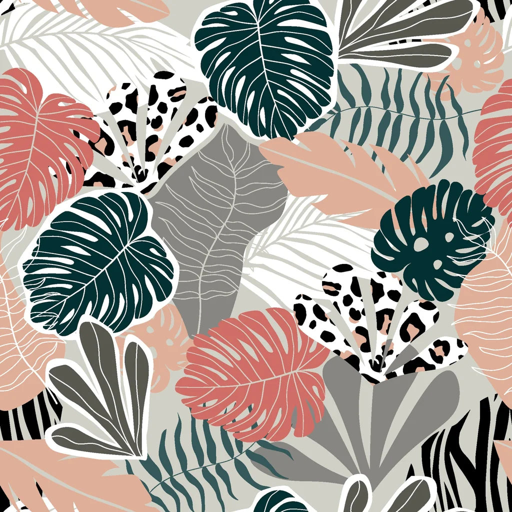 Exotic Whispers subtle tropical wallpaper