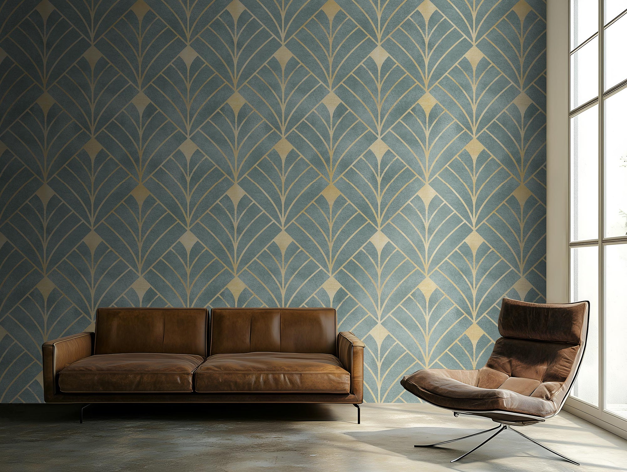 modern geometric wallpaper for elegant statement walls