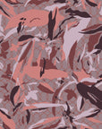 Abstract camouflage wallpaper featuring a pink and maroon lattice pattern, peel and stick material, named Faded Lattice