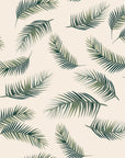 fallen ferns botanical palm leaf wallpaper pattern