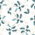 Smooth blue and beige botanical peel and stick wallpaper - Falling Softly