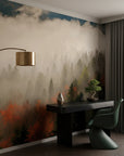 Fog'S Embrace pattern with natural textures on peel and stick wallpaper