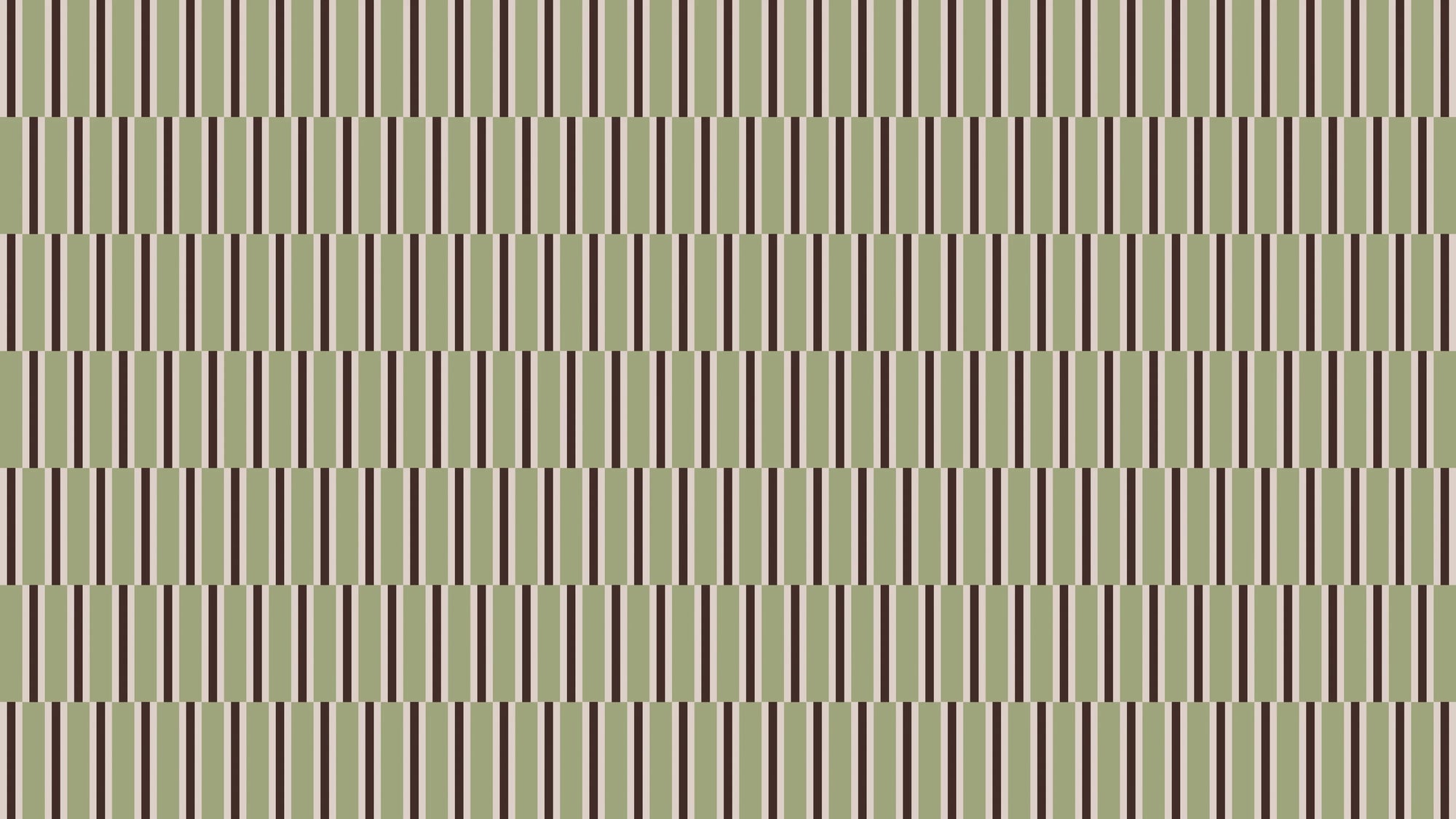 Matte sage green striped peel and stick wallpaper - Forest Ledger