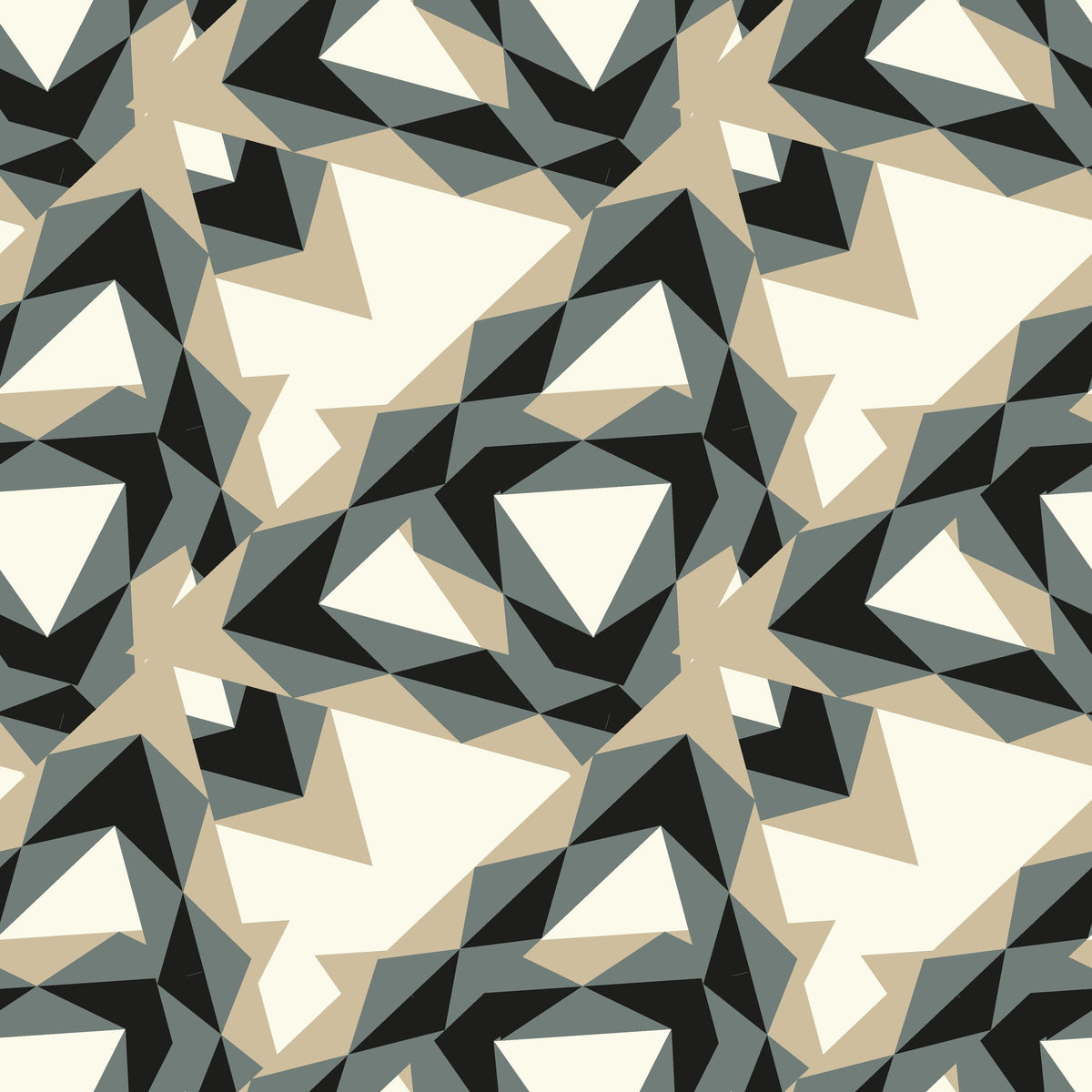 Fractured Light black and grey geometric shard wallpaper