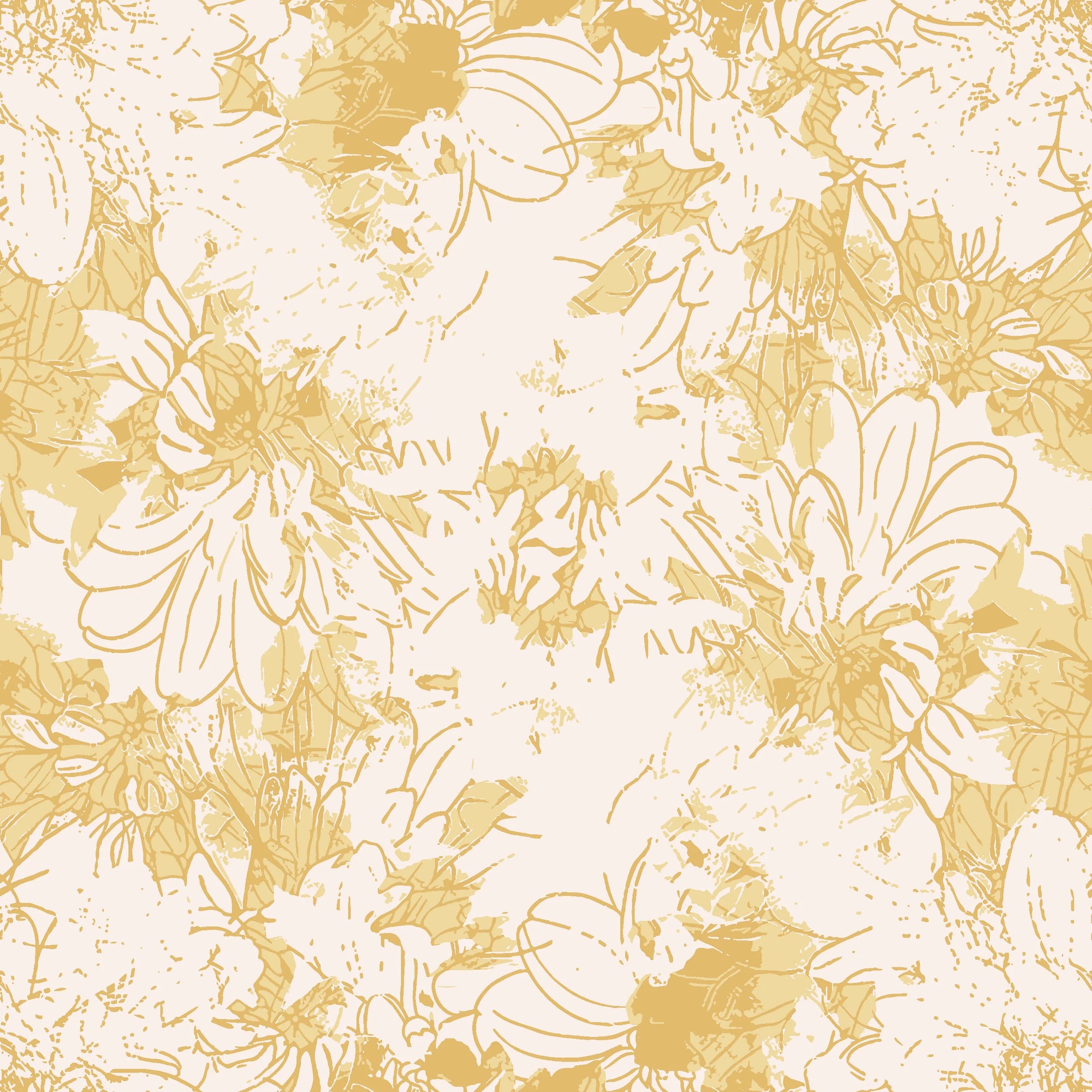 Gilded Bower neutral floral peel and stick wallpaper