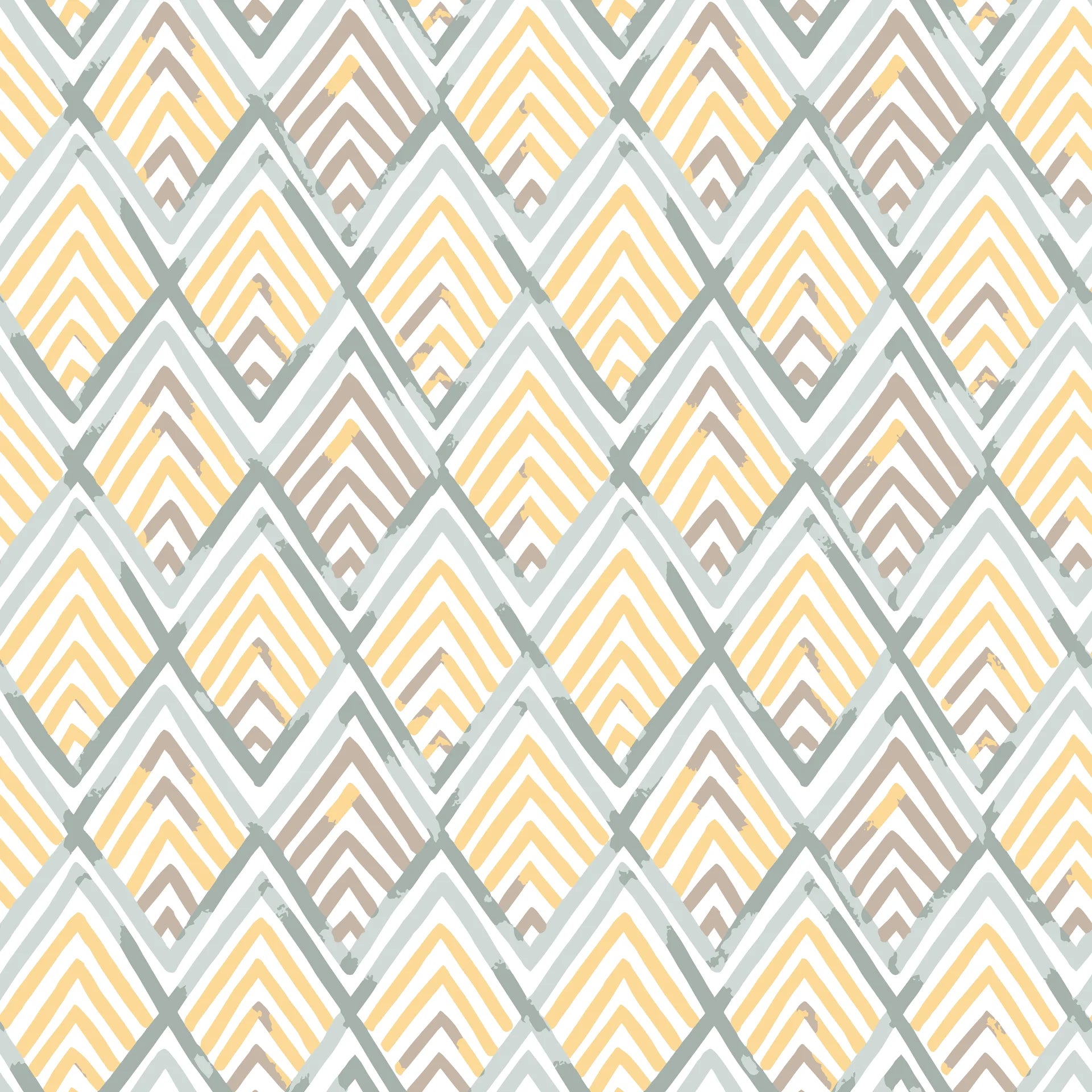 Linen-like neutral geometric chevron peel and stick wallpaper - Gilded Crossing