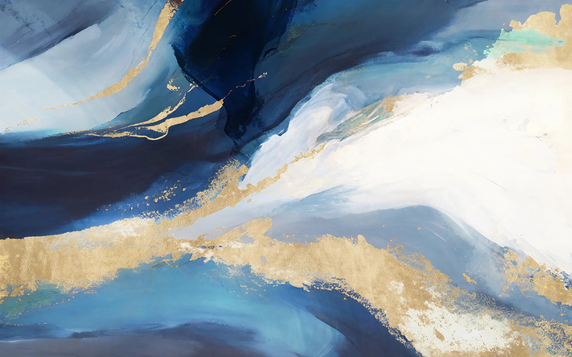 Contemporary removable wallpaper blending navy depth and gold elegance