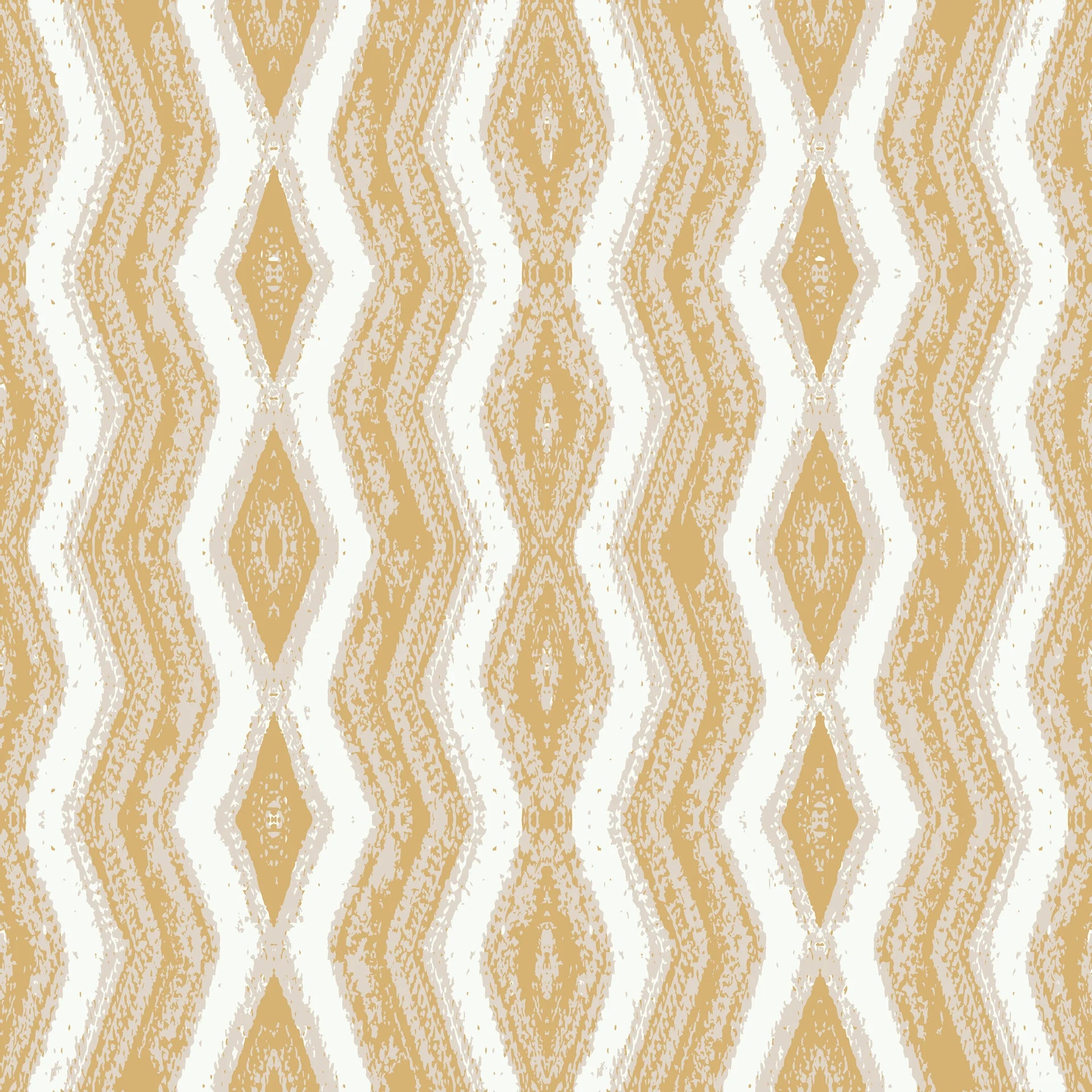 Textured ochre geometric peel and stick wallpaper - Gilded Rain