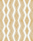 Textured ochre geometric peel and stick wallpaper - Gilded Rain