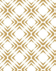 Gilded Shards gold and white geometric chevron tile wallpaper