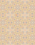Linen-like yellow orange geometric peel and stick wallpaper - Gilded Sun