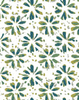 Gilt Scatter blue and green floral wallpaper