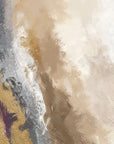 Gold brushstroke abstract expressionist wallpaper in neutral tones - Gold Brushstrokes