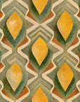 Golden Seed yellow and green organic seed pod wallpaper
